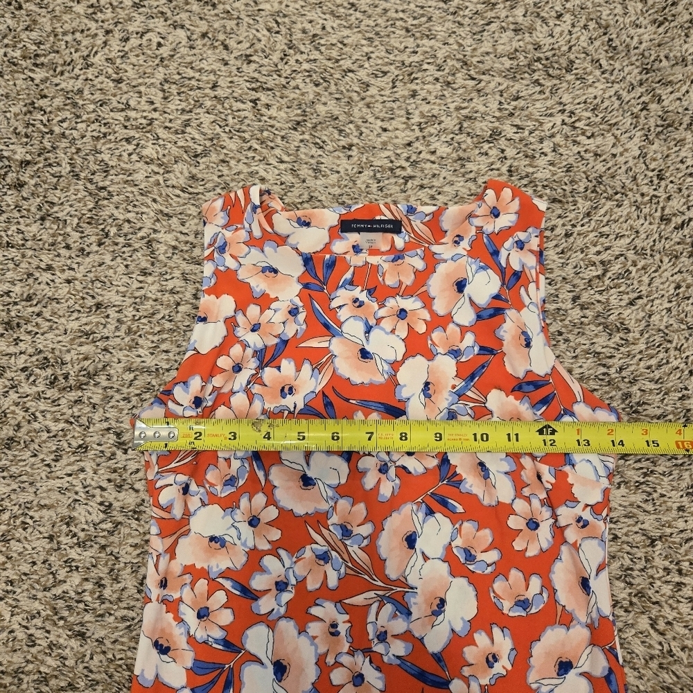 Tommy Hilfiger Multicolor Petite Floral A Line Sleeveless Dress Size 2P - Picture 6 of 8